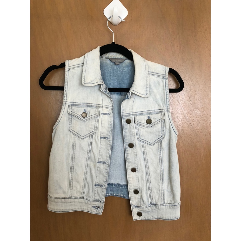 Nordstrom Light Wash Denim Vest